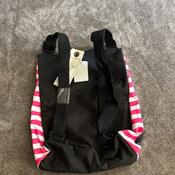 Charming Pink Striped Elephant Kids Backpack Bag - Picture 4 of 4